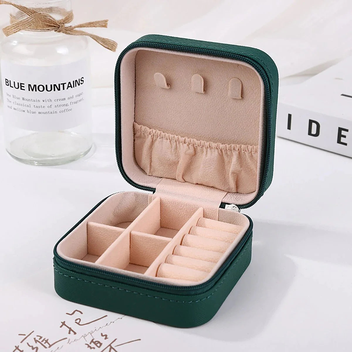 Portable Mini Jewelry Storage Box Travel Organizer Jewelry Case-4