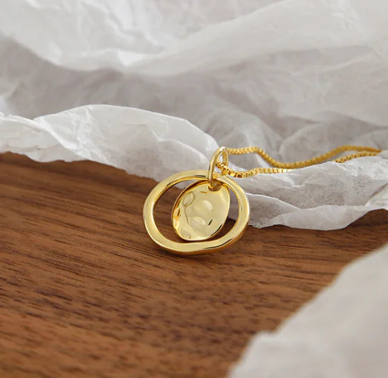 Korean S925 Sterling Silver Necklace with Pendant